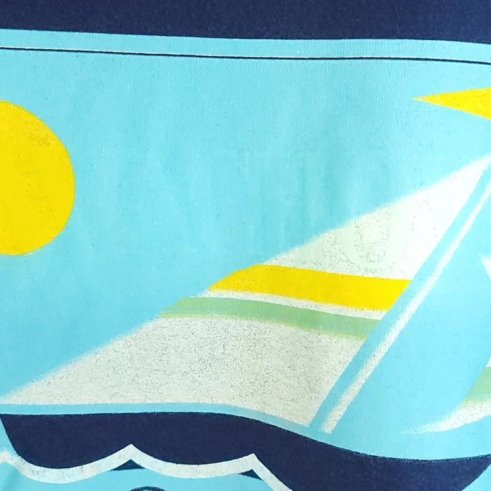 Vintage Florida Graphic T-Shirt Men's XL Navy Blue Hanes Beefy T Distressed - Picture 5 of 12